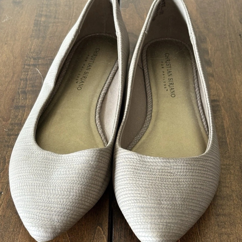 Christian Siriano Gray Flats